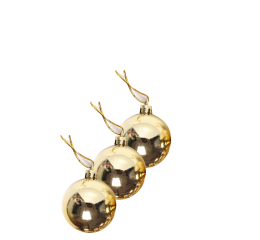 NATAL BOLA LISA 6CM NTB1004 DOUR C/3